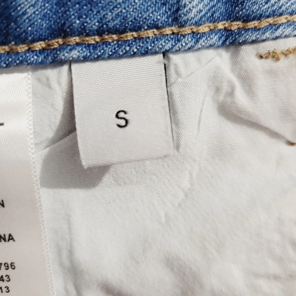 VERVET Women's Denim Jean Light Wash Shorts Distressed 100% Cotton Size Small - Picture 11 of 12